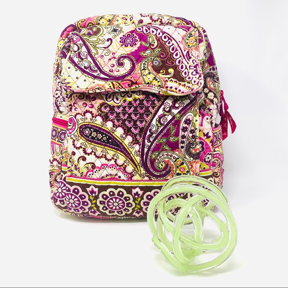 RETIRED! Vera Bradley Very Berry Paisley Backpack - Picture 2 of 16